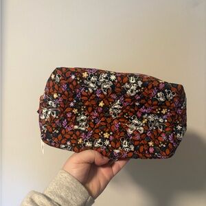 NWT Vera Bradley Disney cosmetic bag in the Mickey & Minnie's Flirty Floral